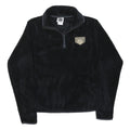 NHL Womens Black Polyester Zip-Up Jacket L Fleece Plain Ducks Embroidered