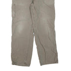 CARHARTT Mens Cotton Blend Beige Regular Fit Straight Trousers W36 L32 Workwear