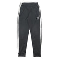 ADIDAS Mens Joggers Black & White Slim Tapered S W25 L26 Classic Three Stripe
