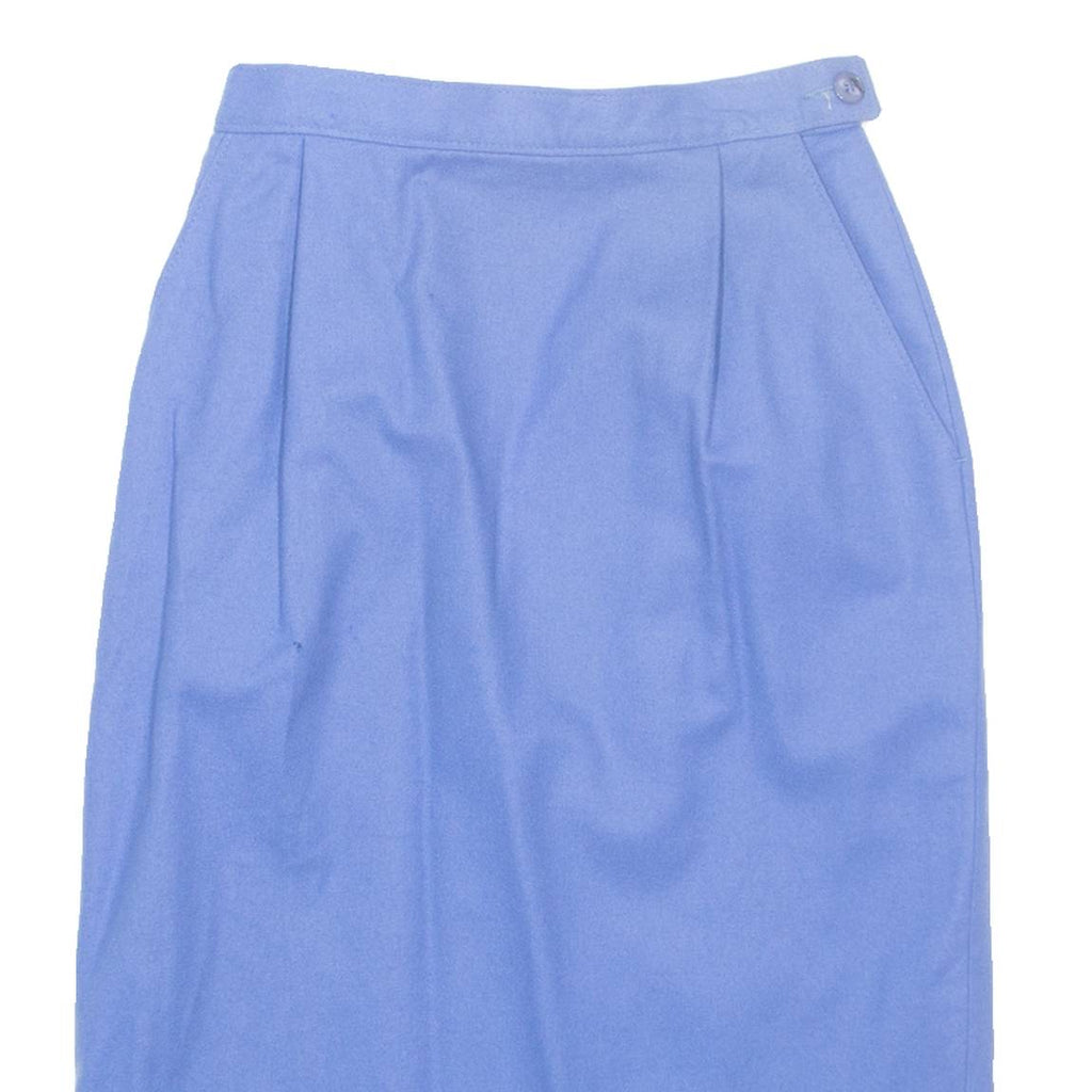 PENDLETON Womens Pencil Skirt Blue Midi Wool XXS