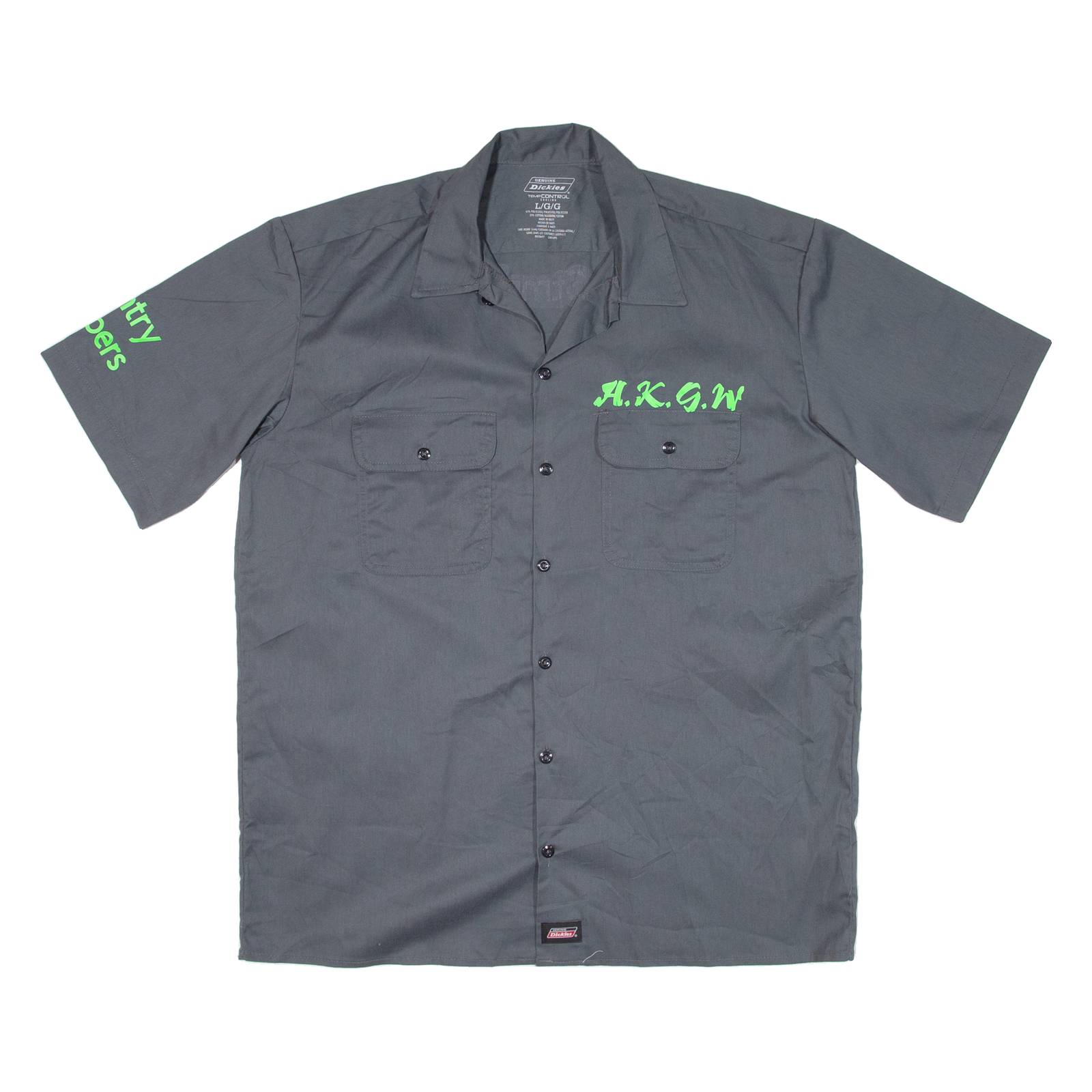 DICKIES Mens Worker Shirt Grey L