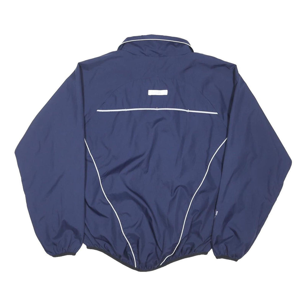VIEW FROM Mens Navy Blue Track Jacket M Polyester Blend Zip Athletic Sportswear
