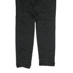 GUCCI Womens Cotton Blend Black Regular Fit Trousers W30 L28 Stylish Zip