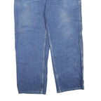 CARHARTT Mens Regular Fit Blue Denim Jeans W30 L32 Zip Closure Straight Leg