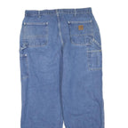 CARHARTT Mens Regular Fit Blue Denim Jeans W30 L32 Zip Closure Straight Leg