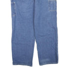 CARHARTT Mens Regular Fit Blue Denim Jeans W30 L32 Zip Closure Straight Leg