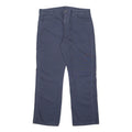 DICKIES Mens Cotton Blend Navy Relaxed Straight Trousers W36 L30 Workwear