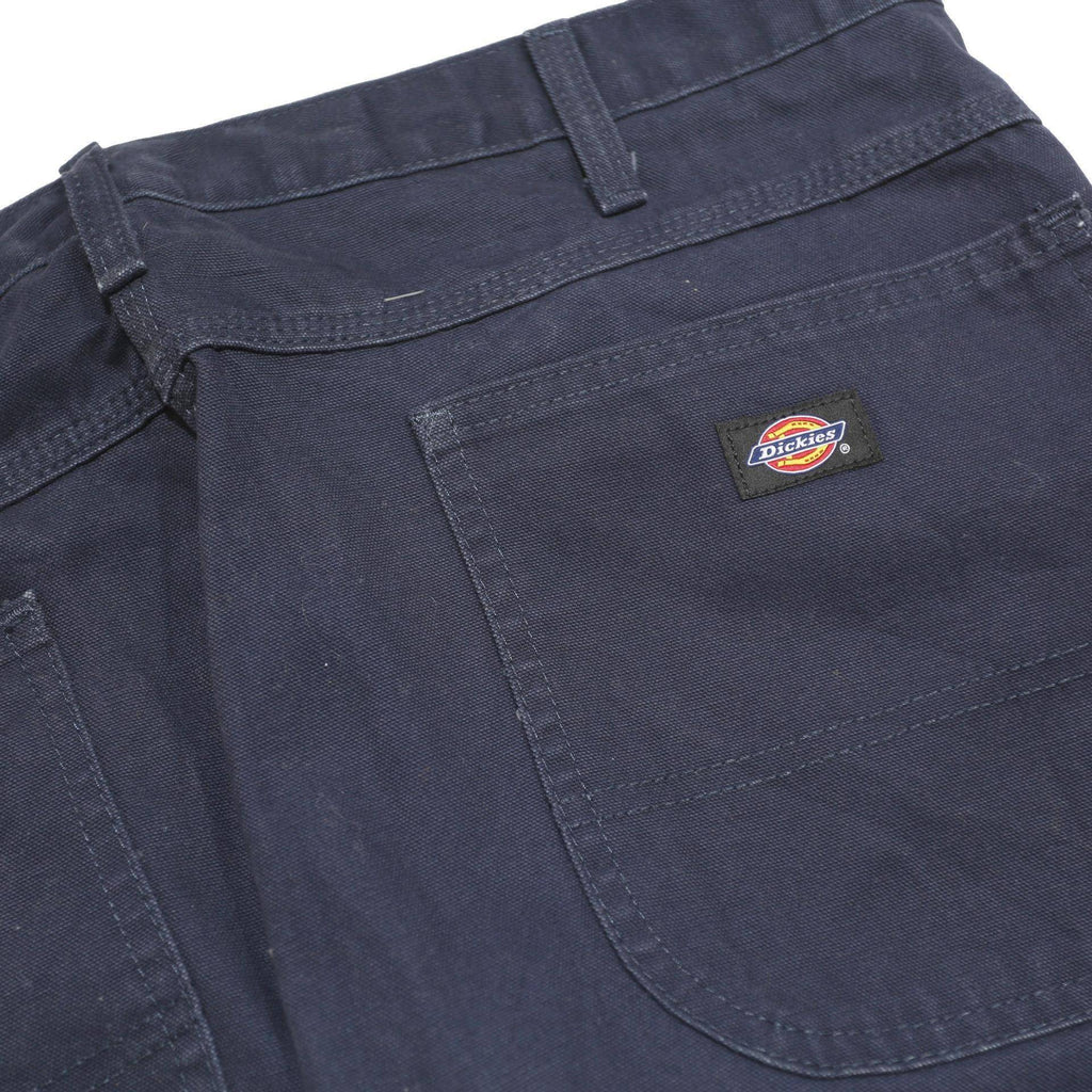 DICKIES Mens Cotton Blend Navy Relaxed Straight Trousers W36 L30 Workwear