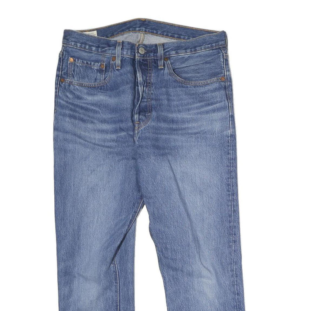 LEVI'S 501S Mens Jeans Blue Regular Straight Denim Medium W32 L25 Classic Fit