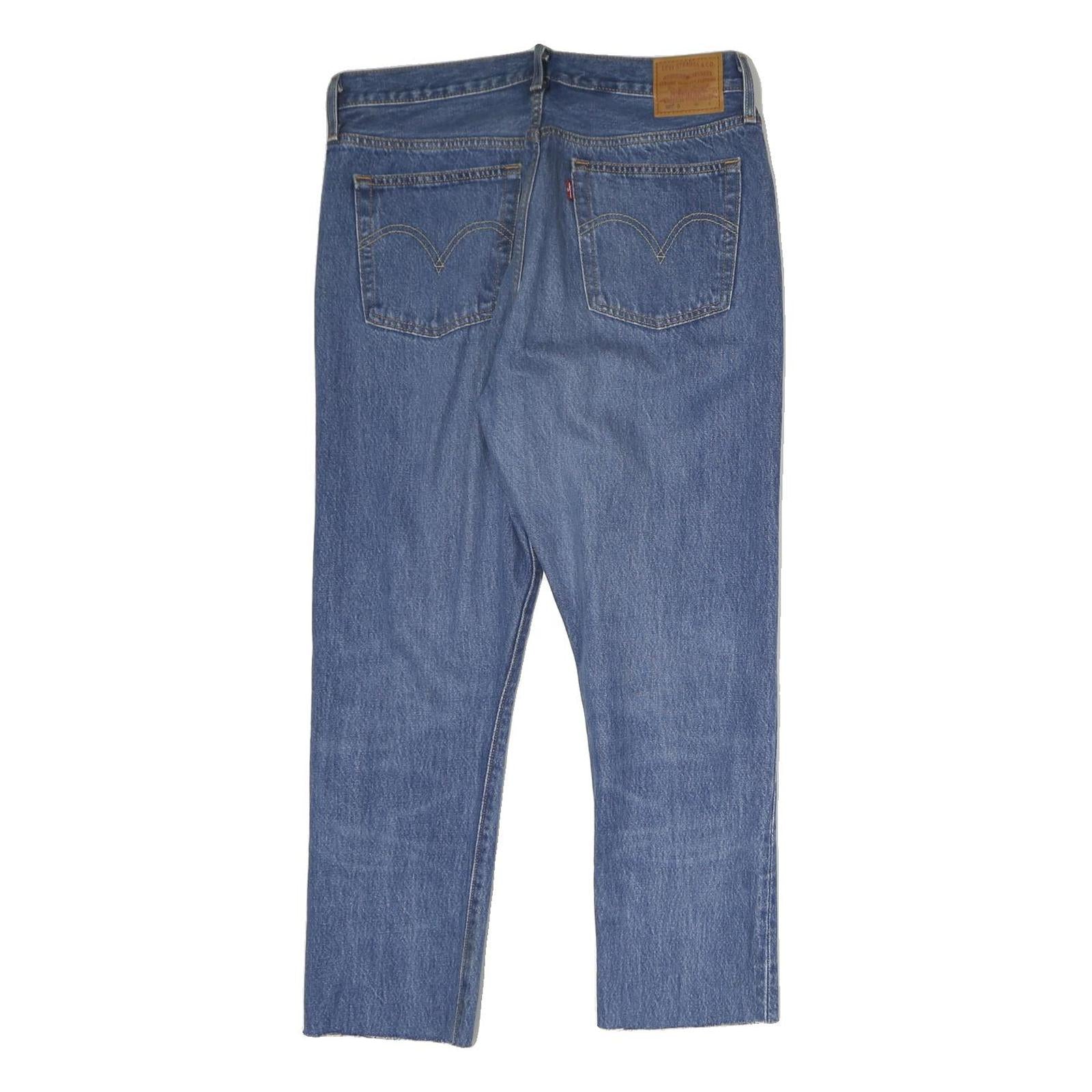 LEVI'S 501S Mens Jeans Blue Regular Straight Denim Medium W32 L25 Classic Fit