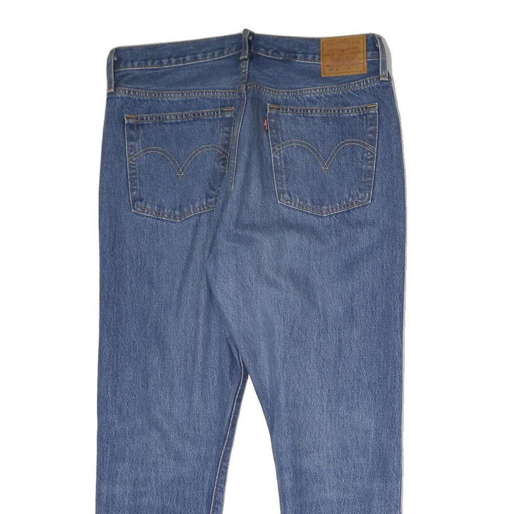 LEVI'S 501S Mens Jeans Blue Regular Straight Denim Medium W32 L25 Classic Fit