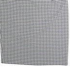 Womens Black & White Houndstooth Pencil Knee Length Polyester Skirt M Office
