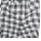Womens Black & White Houndstooth Pencil Knee Length Polyester Skirt M Office