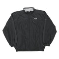 PUMA Mens Black Sports Zip Jacket M Polyester Blend Plain Athletic Activewear