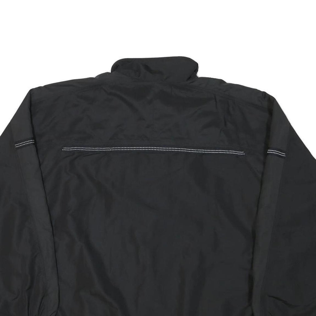 PUMA Mens Black Sports Zip Jacket M Polyester Blend Plain Athletic Activewear