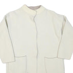Womens Cream Wool Blend Plain Crew Neck Basic Knit Jumper S Soft Warm Layer