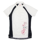 CRIVIT Cycling Womens Jersey White 1/2 Zip M
