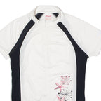 CRIVIT Cycling Womens Jersey White 1/2 Zip M