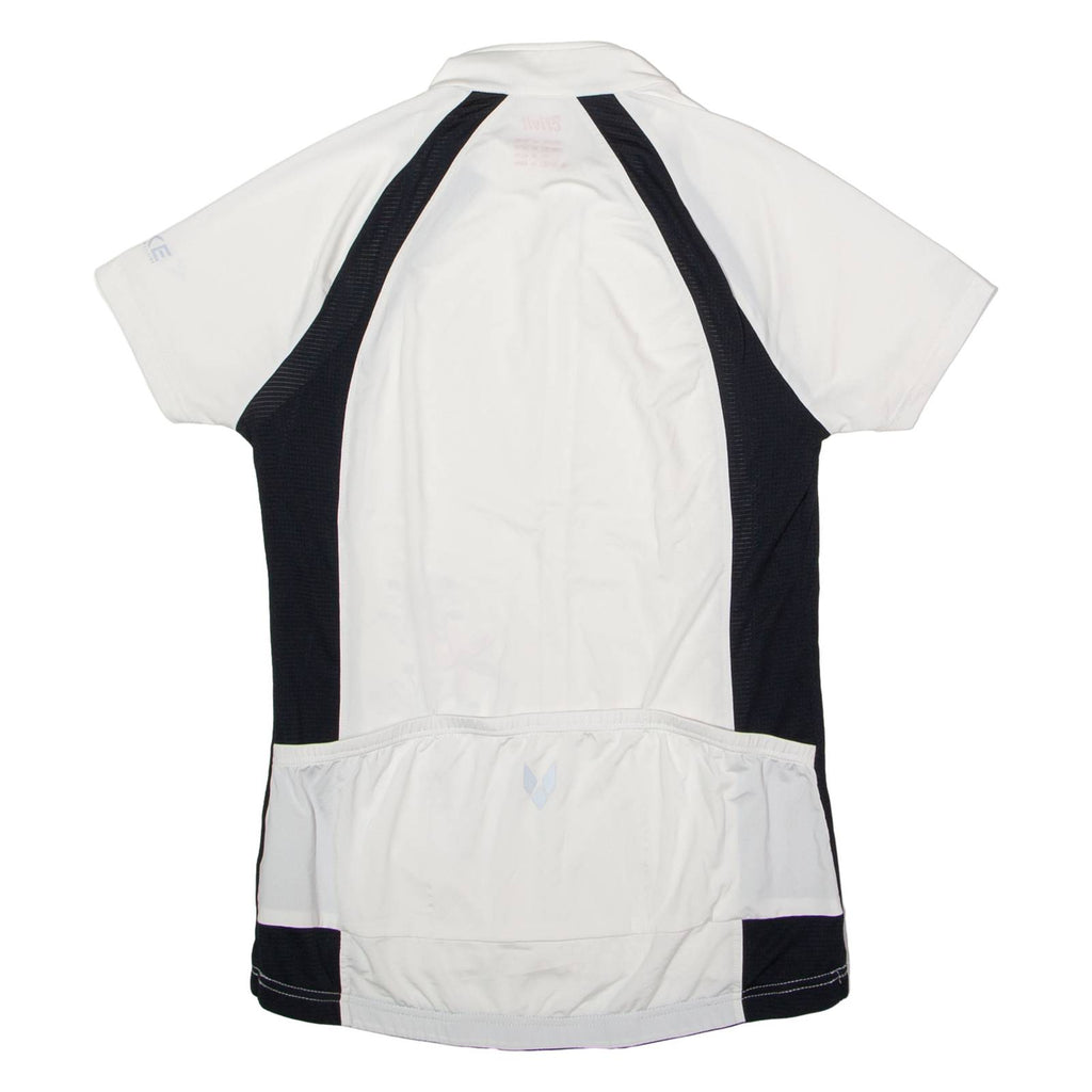 CRIVIT Cycling Womens Jersey White 1/2 Zip M