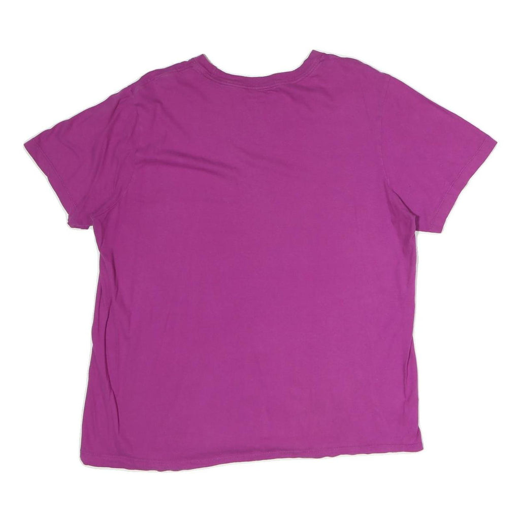 NIKE Mens Purple Graphic T-Shirt M Short Sleeve Crew Neck Cotton Casual