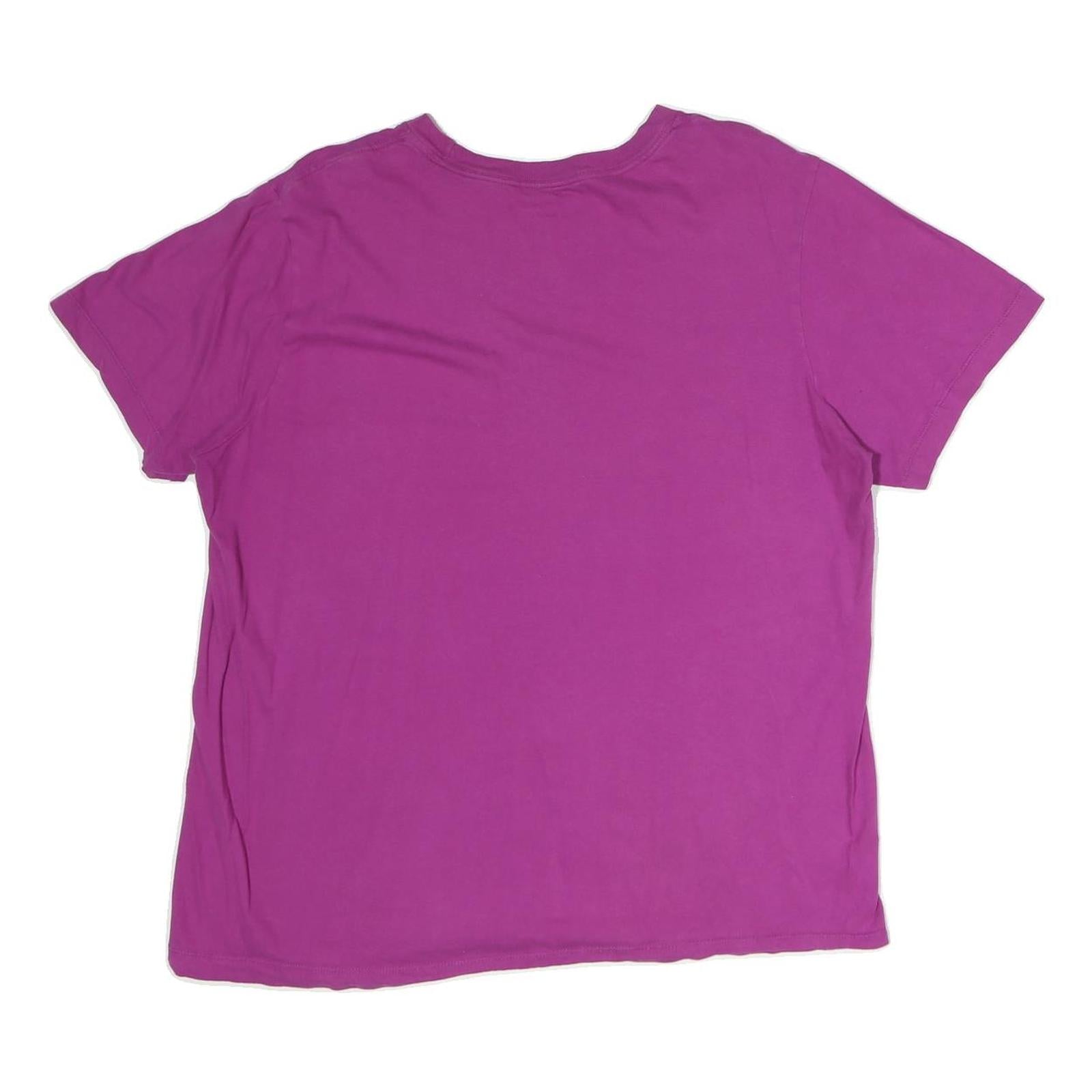 NIKE Mens Purple Graphic T-Shirt M Short Sleeve Crew Neck Cotton Casual