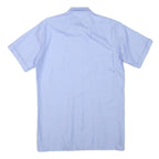 AMSA Mens Blue Shirt L Cotton Blend Short Sleeve Classic Style