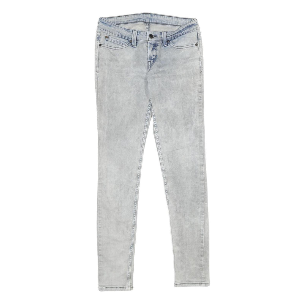 LEVI'S Womens Slim Skinny Denim Light Blue Jeans W27 L32 Slim Fit Zip Closure
