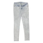 LEVI'S Womens Slim Skinny Denim Light Blue Jeans W27 L32 Slim Fit Zip Closure