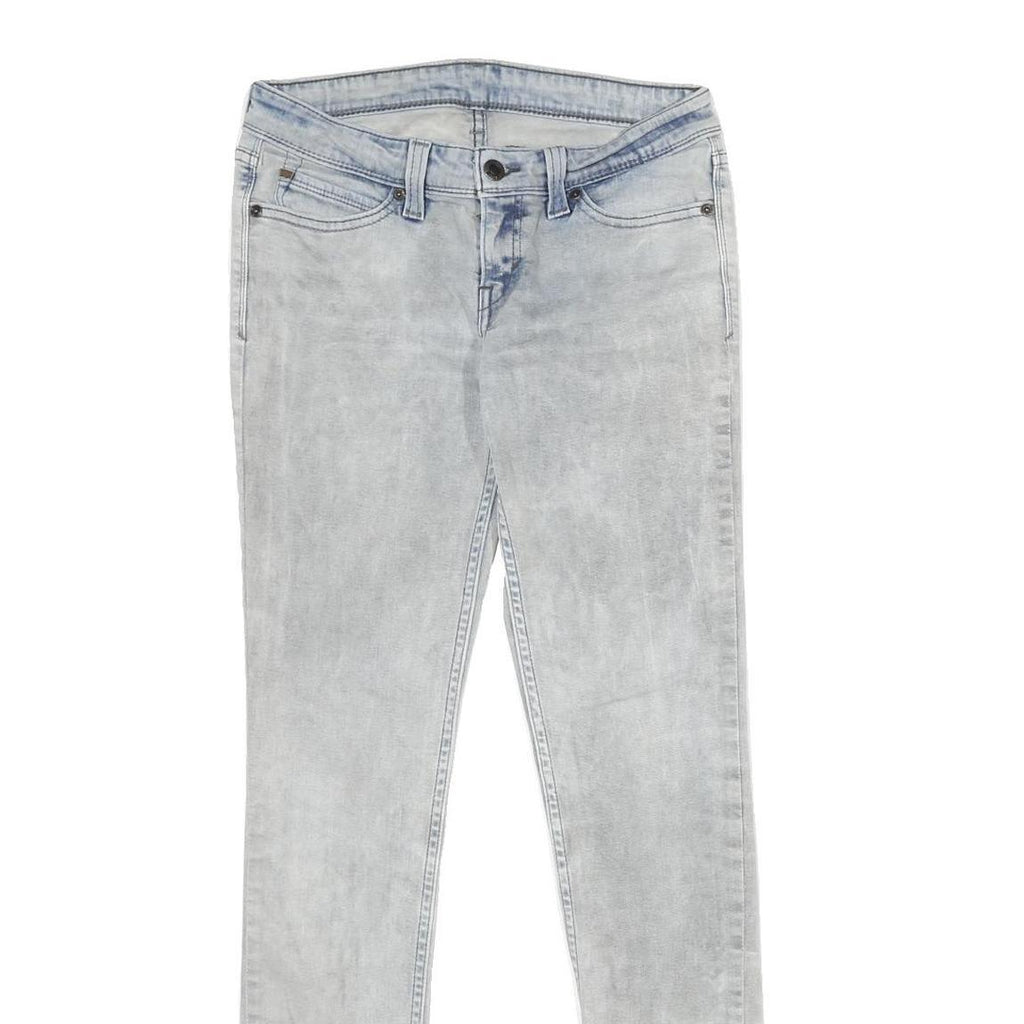 LEVI'S Womens Slim Skinny Denim Light Blue Jeans W27 L32 Slim Fit Zip Closure
