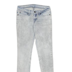 LEVI'S Womens Slim Skinny Denim Light Blue Jeans W27 L32 Slim Fit Zip Closure