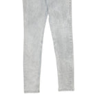 LEVI'S Womens Slim Skinny Denim Light Blue Jeans W27 L32 Slim Fit Zip Closure