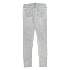 LEVI'S Womens Slim Skinny Denim Light Blue Jeans W27 L32 Slim Fit Zip Closure