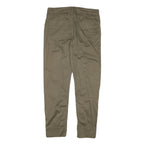 SANDRO FERRONE Womens Cotton Blend Beige Slim Straight Trousers W29 L26 Casual