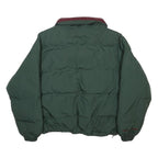 HELLY HANSEN Mens Green & Burgundy Puffer Jacket S Synthetic Zip Reversible
