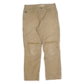 CARHARTT Mens Cotton Blend Beige Relaxed Fit Straight Leg Trousers W32 L30