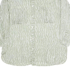 CAPPICHINO Womens Green Printed Shirt Long Sleeve Collared XL Lightweight