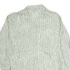 CAPPICHINO Womens Green Printed Shirt Long Sleeve Collared XL Lightweight