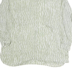 CAPPICHINO Womens Green Printed Shirt Long Sleeve Collared XL Lightweight