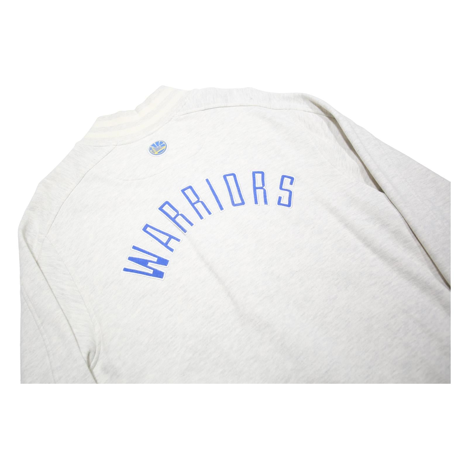 FANATICS Mens White Warriors Jacket L Polycotton Zip Plain Sportswear