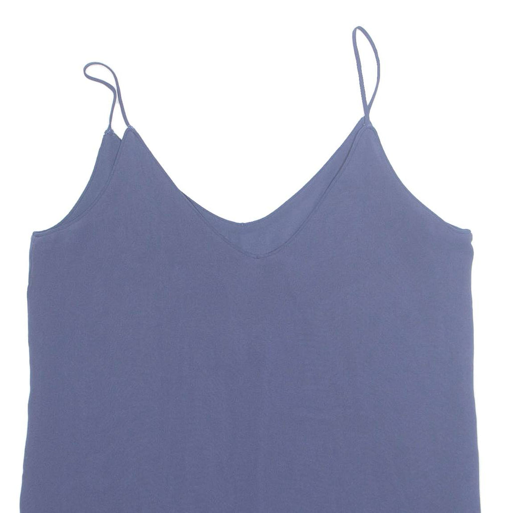 ZARA Womens Vest Blue Sleeveless XS