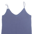 ZARA Womens Vest Blue Sleeveless XS