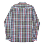 TOMMY HILFIGER Mens Blue Green Red Check Shirt M Cotton Blend Classic Casual