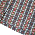 TOMMY HILFIGER Mens Blue Green Red Check Shirt M Cotton Blend Classic Casual