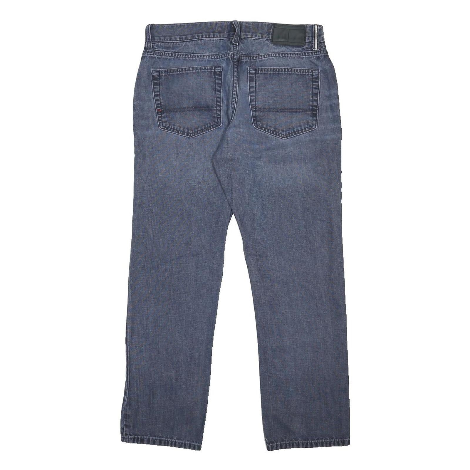 TOMMY HILFIGER Mens Jeans Blue Regular Straight Denim Medium W32 L27 Classic