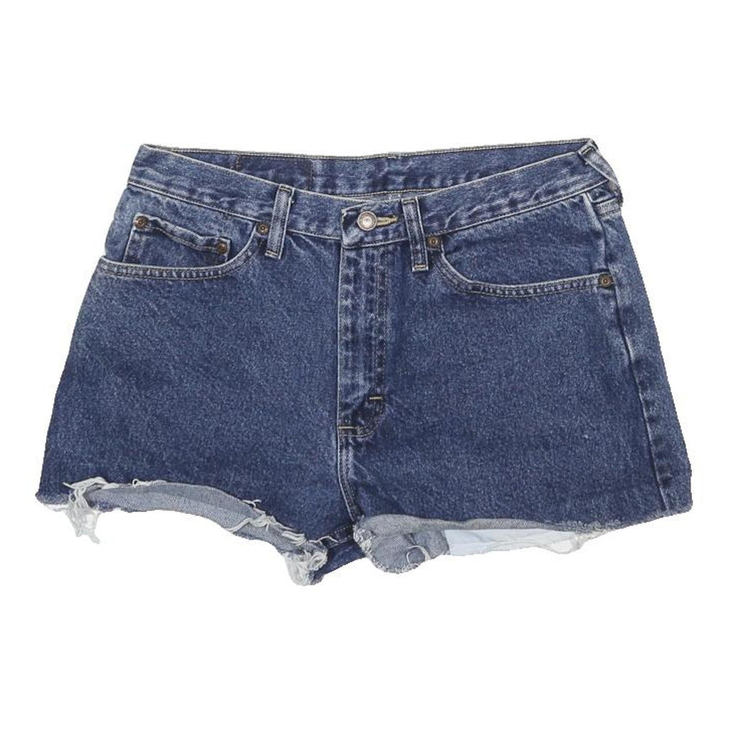 WRANGLER Womens Denim Blue Casual Cut-Off Shorts M W32 Summer Festival