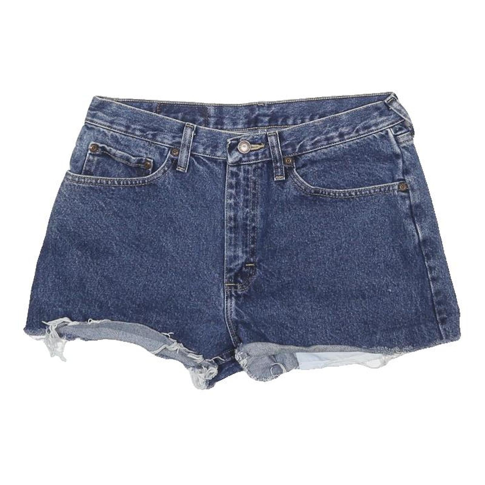 WRANGLER Womens Denim Blue Casual Cut-Off Shorts M W32 Summer Festival