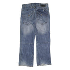 IND - F13 Mens Cotton Regular Blue Jeans W31 L28 Casual Zip Pocket Design