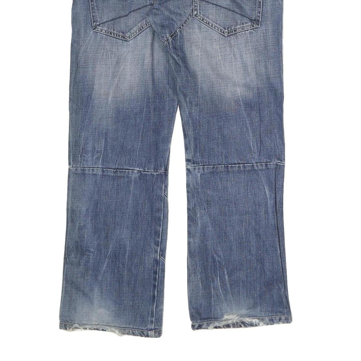 IND - F13 Mens Cotton Regular Blue Jeans W31 L28 Casual Zip Pocket Design