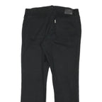 JECKERSON Womens Cotton Blend Black Regular Leg Trousers W30 L28 Zip Closure