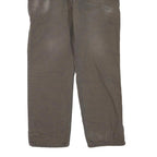 CARHARTT Mens Jeans Brown Regular Straight Denim Medium W36 L32 Relaxed Fit Zip